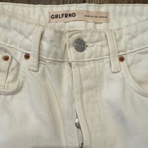 GRLFRND white  Denim Jeans